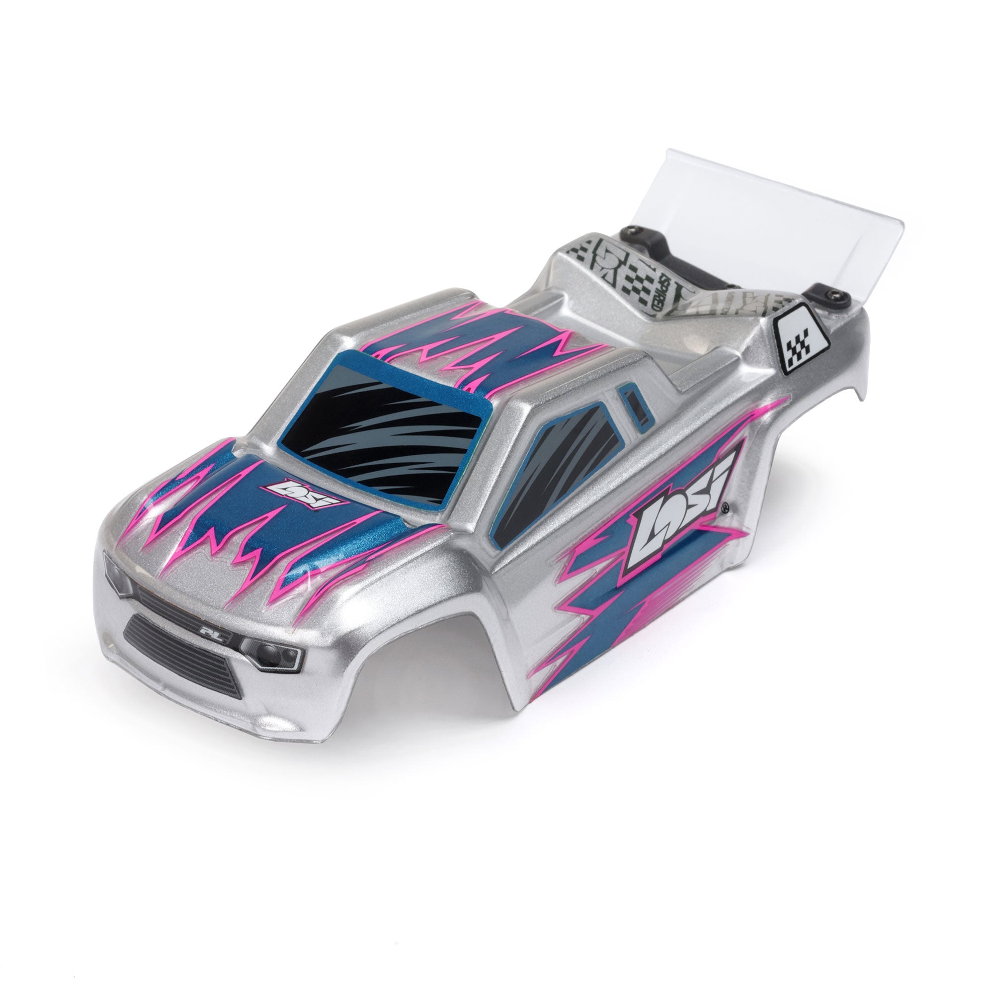Losi 1/28 Micro-T 2WD Stadium Truck RTR Silver A C-LOS-1392T2 
