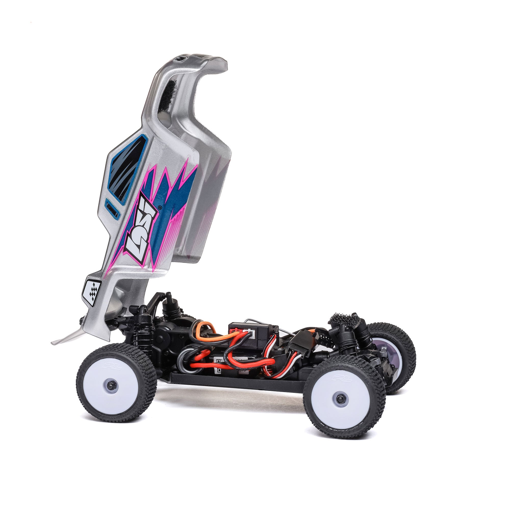 Losi 1/28 Micro-T 2WD Stadium Truck RTR Silver A C-LOS-1392T2 
