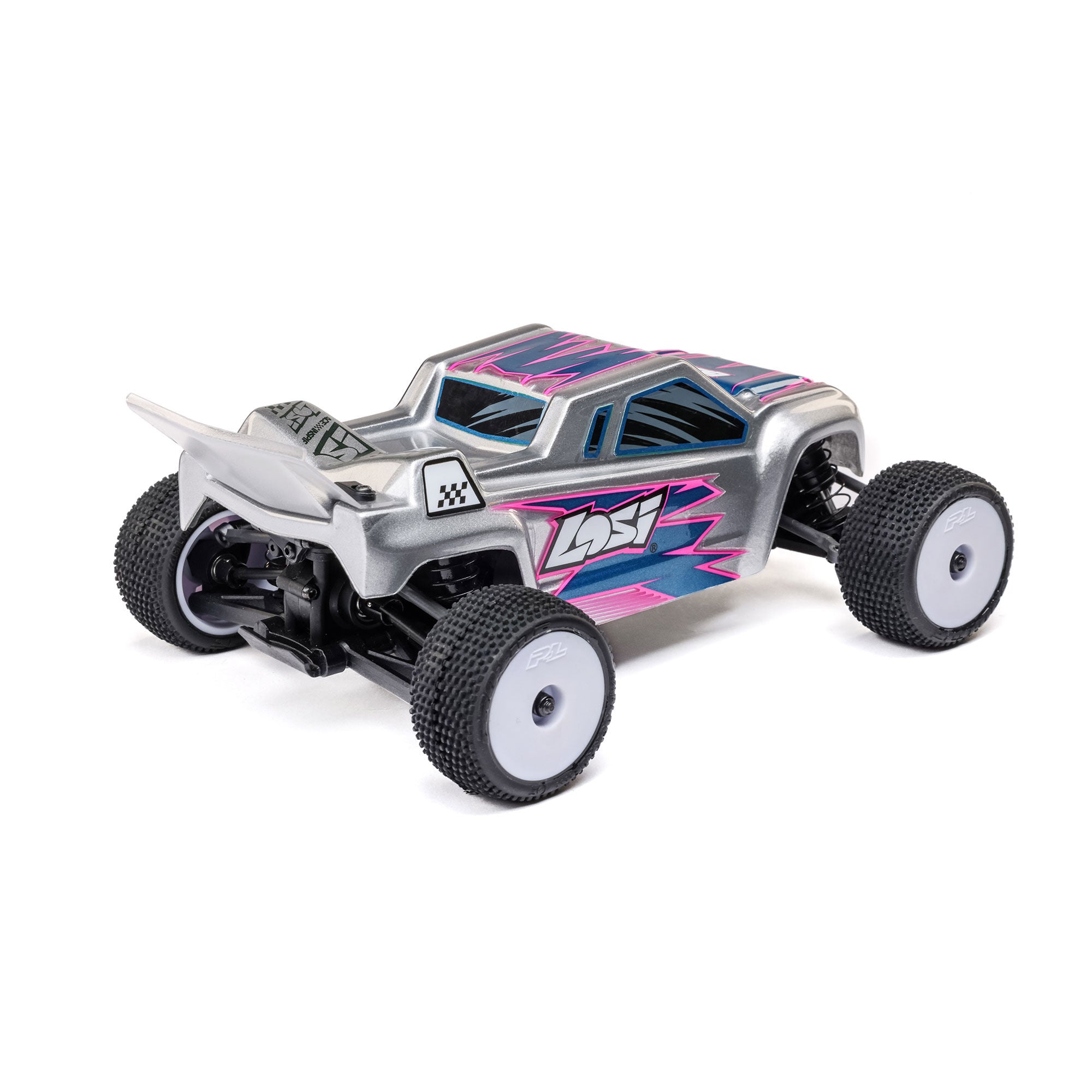 Losi 1/28 Micro-T 2WD Stadium Truck RTR Silver A C-LOS-1392T2 

