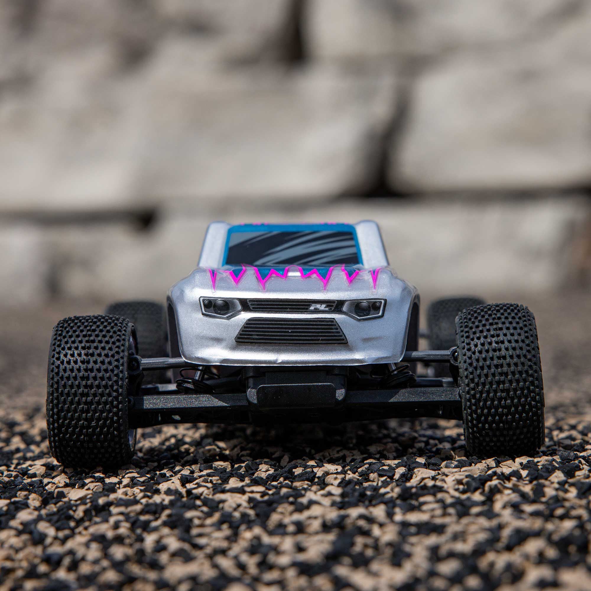 Losi 1/28 Micro-T 2WD Stadium Truck RTR Silver A C-LOS-1392T2 
