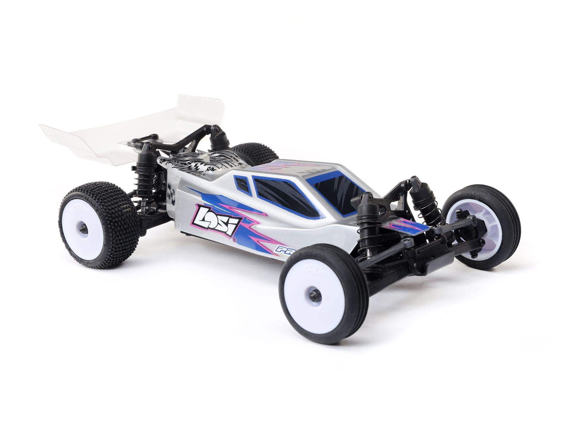 Losi 1/24 Micro-B 2WD Buggy RTR SilverC-LOS00007T4