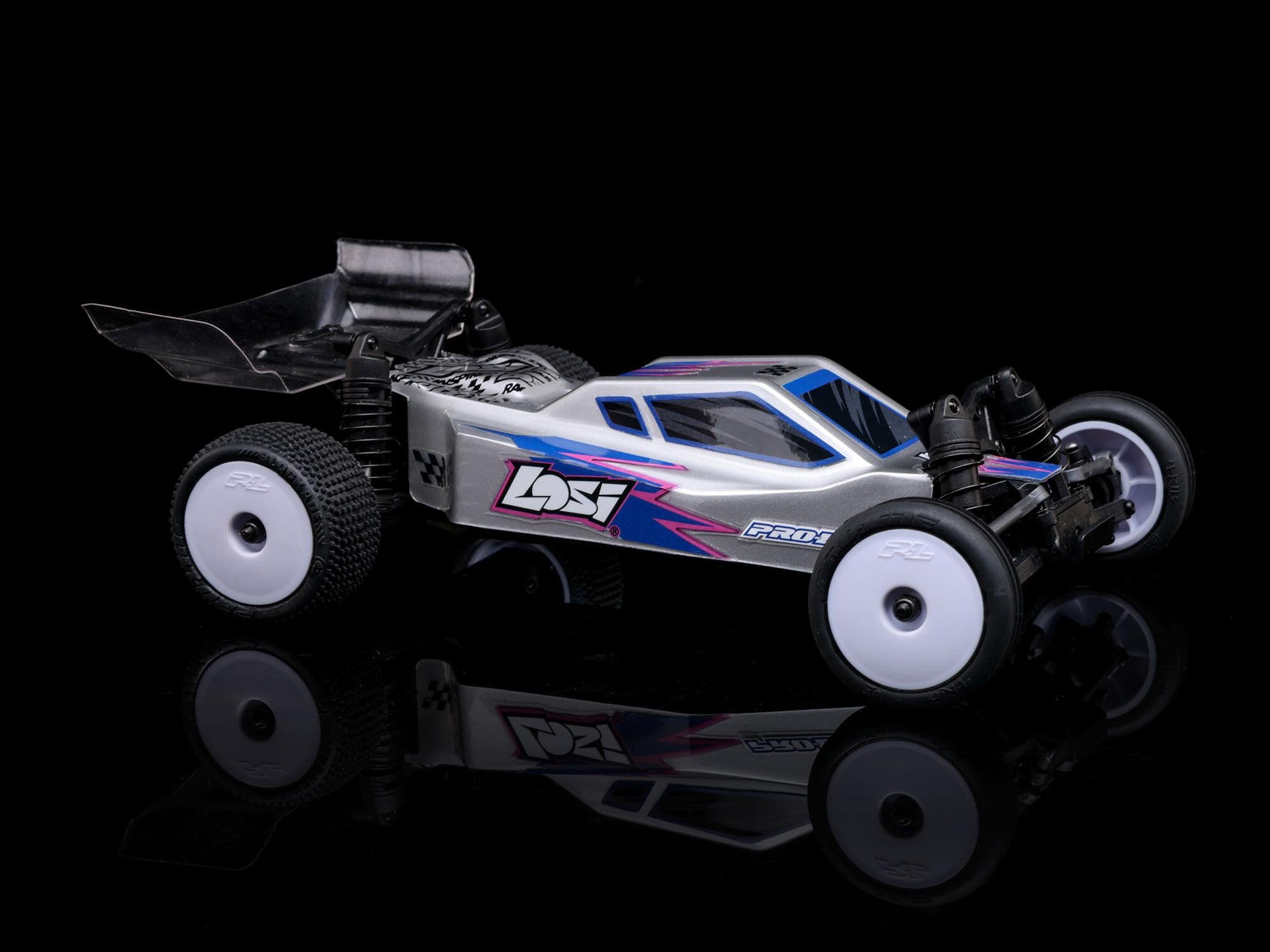 Losi 1/24 Micro-B 2WD Buggy RTR SilverC-LOS00007T16