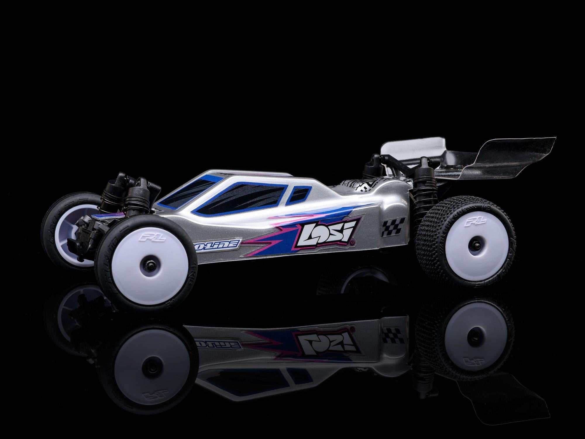 Losi 1/24 Micro-B 2WD Buggy RTR SilverC-LOS00007T18