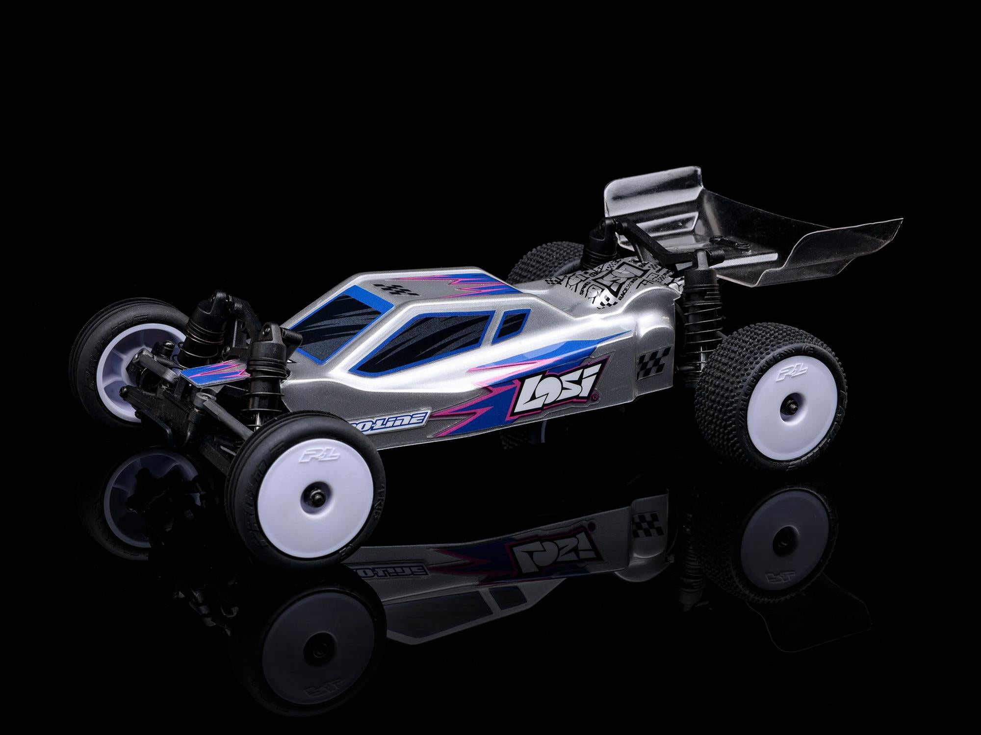 Losi 1/24 Micro-B 2WD Buggy RTR SilverC-LOS00007T19