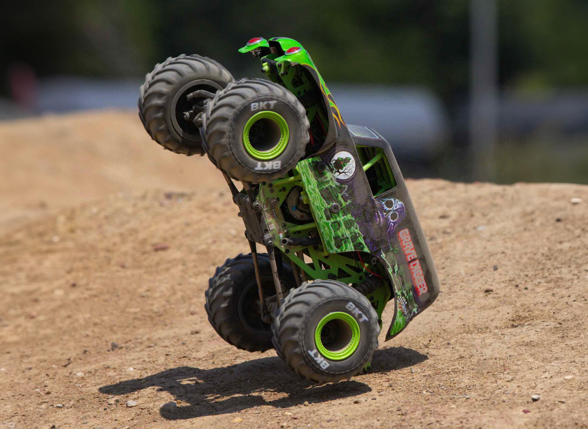 1/18 Mini LMT 4X4 Brushed Monster Truck RTR, Grave Digger