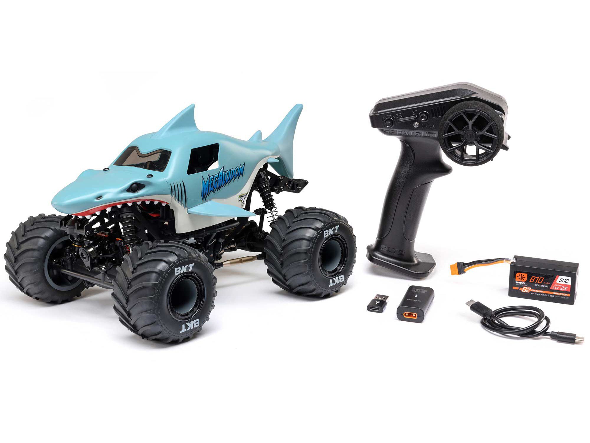 Losi 1/18 Mini LMT Megalodon 2S 4X4 Monster Truck RTR