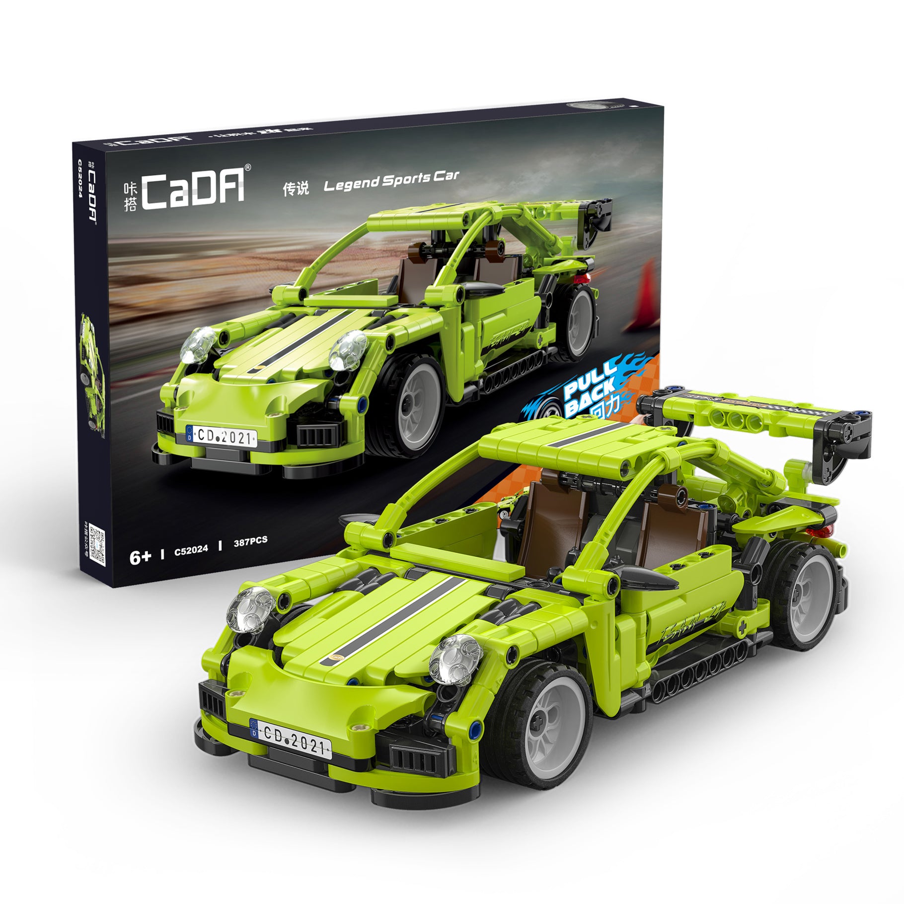 CaDA 1:18 Pull back racing car C52024W
