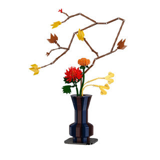 CaDA Oriental Floral Art Autumn set featuring an artistic floral arrangement with vibrant colors.