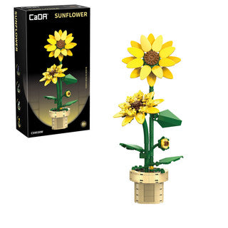 CaDa Sunflower Building Block Planter - 187 Pcs C59030W