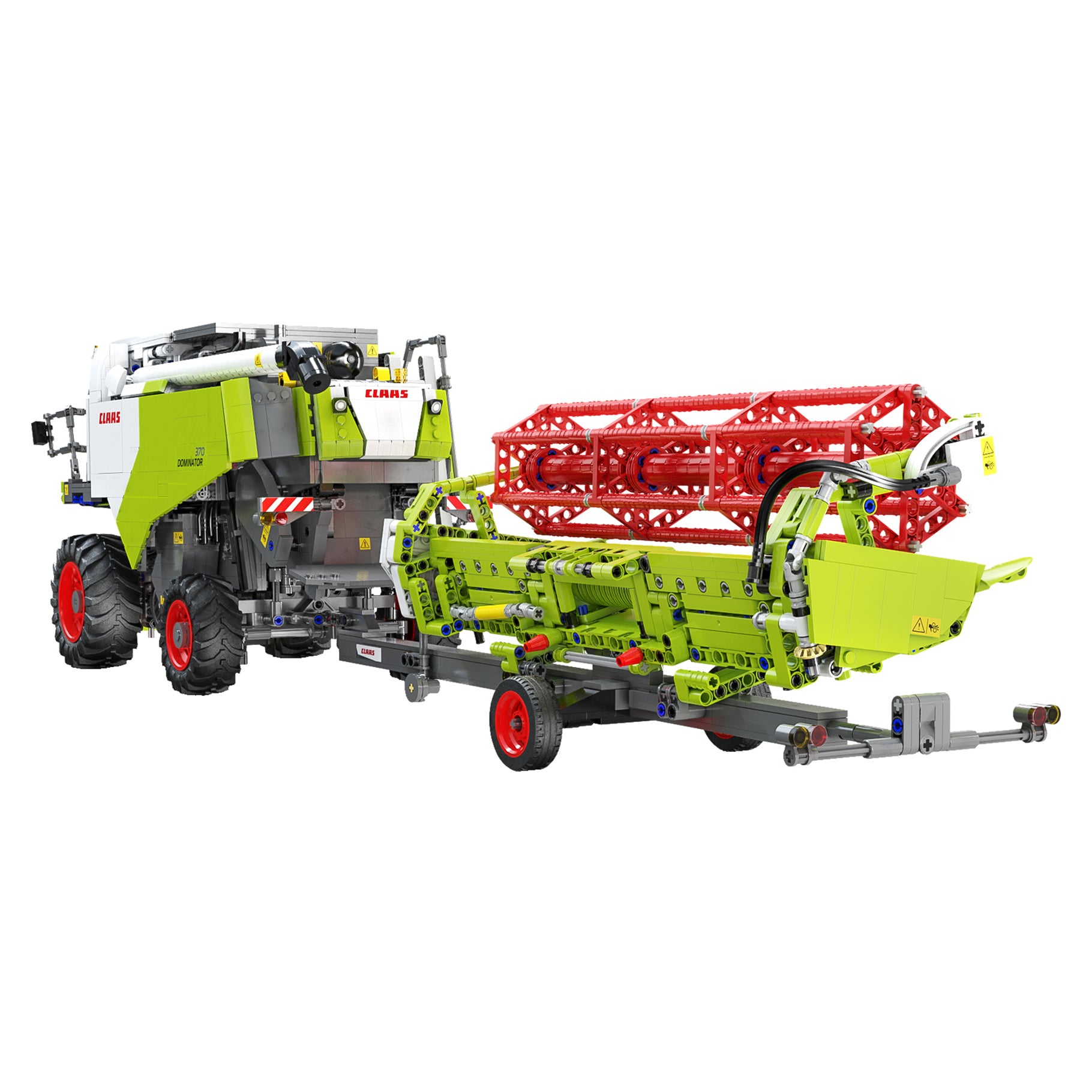 Detailed view of CaDa CLAAS Dominator 370 harvester C61508W with accurate design and scale 1:17.