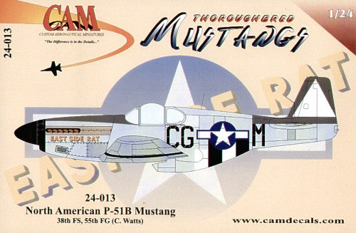 North-American P-51B Mustang (1) CG-M 38FS/55FG Cecil R. Watts 'East Side Rat'