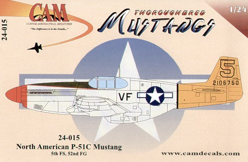 North-American P-51C Mustang (1) 42-106750 VF-5 5FS/52FG Italy 1944