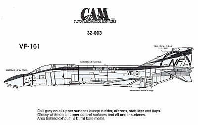 McDonnell F-4N Phantom 150452 NF/100 VF-161 Vigilantes Bi-Centennial [designed to be used with Tamiya F-4B kits)
