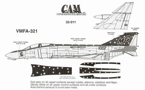 McDonnell F-4B Phantom 151007 MG/6 VMFA-321 Hell's Angels (Part I)