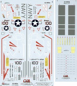 Grumman F-14A Tomcat (1) 161272 NF/100 VF-154 Black Knights CAG USS Kitty Hawk Models 1998