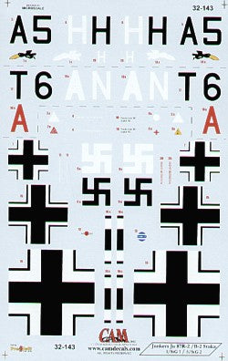 Junkers Ju-87B/R2 'Stuka' (2) T6+AN 5/StG2 North Africa 1941; A5+HH 1./StG 1 Bulgaria 1941 with yellow tail and nose