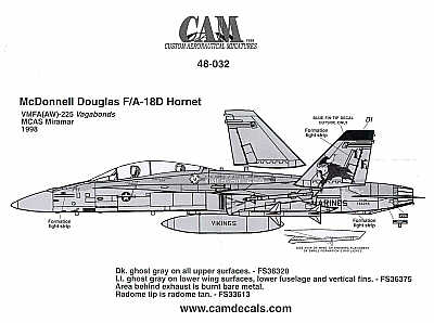 McDonnell-Douglas F/A-18D VMFA(AW)-225 Vikings Miramar 1998