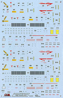 Grumman F-14A Tomcat Hi Vis Data for 2 aircraft