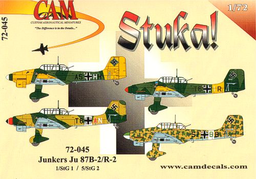 Junkers Ju-87B-2/R2 'Stuka' . Bulgaria'41, Russia '41, North Africa '41, Libya '42