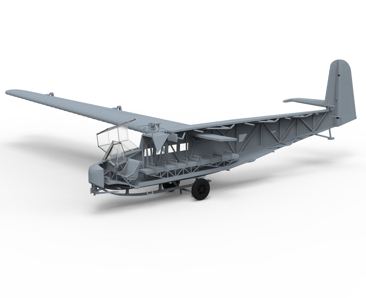 DFS DFS-230B-1 German Invasion Glider with Dragon Paratroops figures (Operation Eiche)
