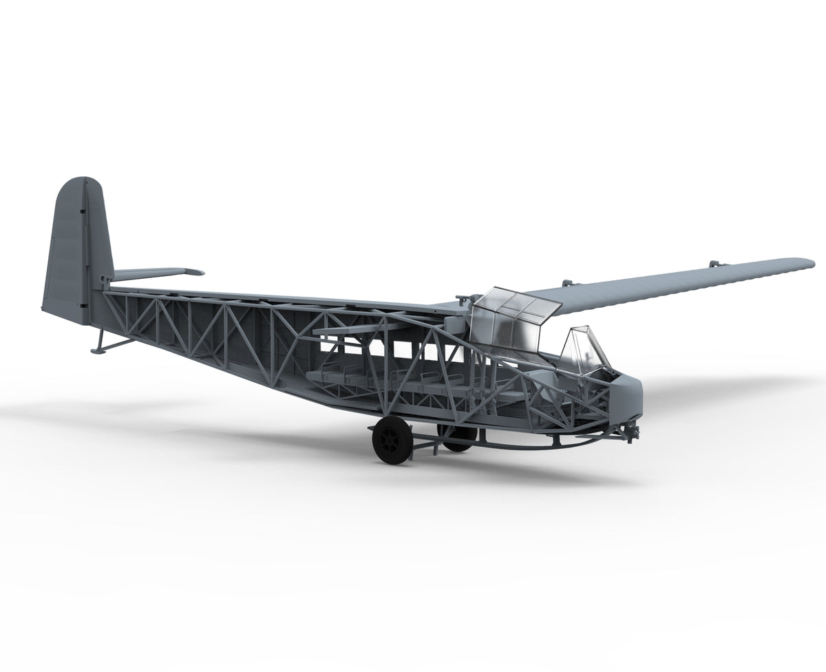 DFS DFS-230B-1 German Invasion Glider with Dragon Paratroops figures (Operation Eiche)