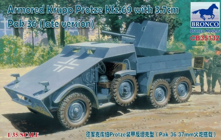 Krupp-Protze Kfz.69 with 3.7cm Pak 36 (armoured, late version)
