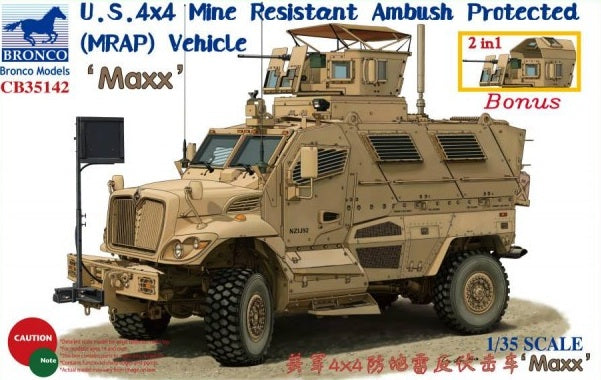 U.S. 4x4 Mine Resistant Ambush Protected (MRAP) vehicle Maxx