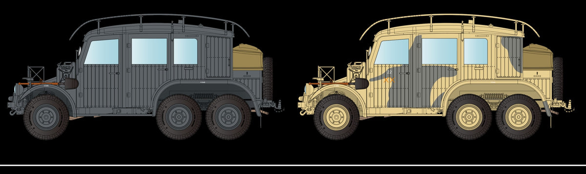 German Krupp Protze Kfz.19 Radio command Car