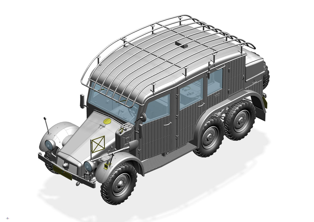 German Krupp Protze Kfz.19 Radio command Car