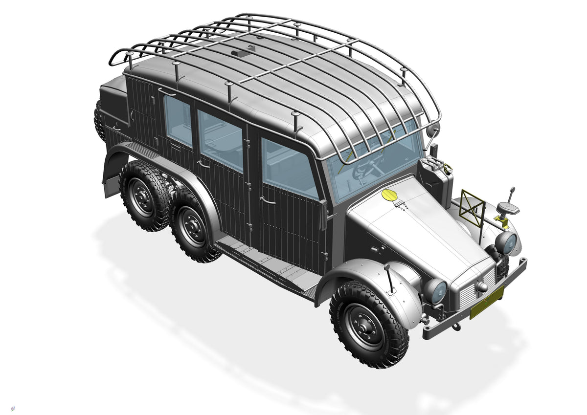 German Krupp Protze Kfz.19 Radio command Car