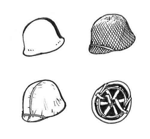 U.S. WWII Helmets (6 pcs)