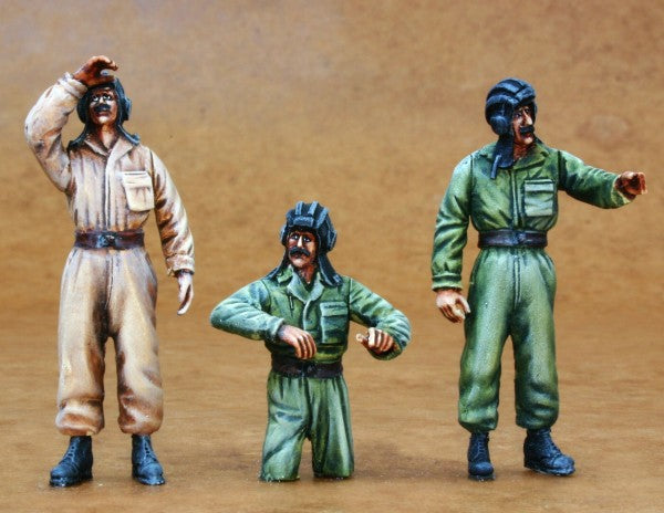 Iraqi tankers/tank crew x 2 1/2 figures