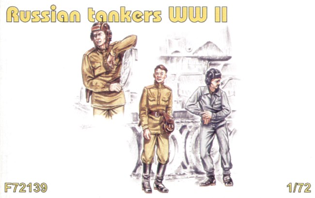 Soviet (WWII) tankers WWII x 3 figures for T-34, KV-1, KV-2, Jozef Stalin IS-1, Jozef Stalin IS-2