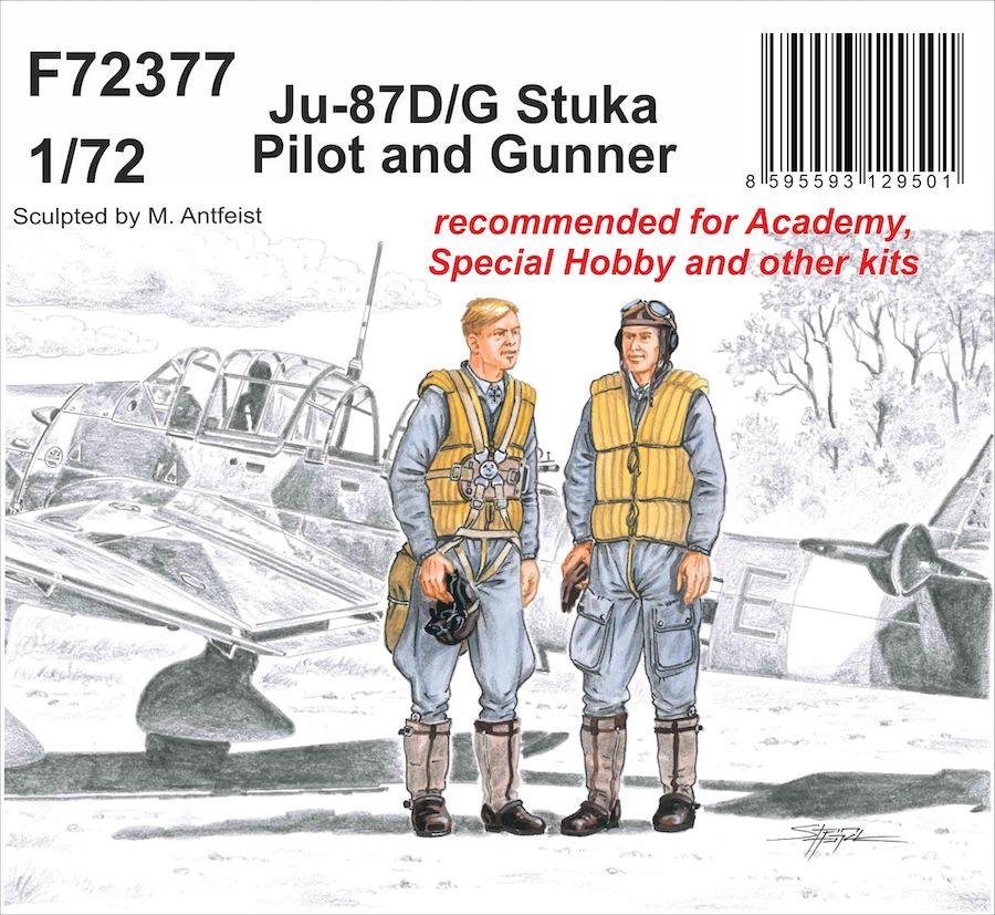 Junkers Ju-87D/G 'Stuka' Pilot and Gunner 1/72(designed to be used with Academy, Airfix, Fujimi, Special Hobby and other kits)