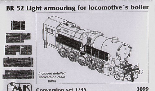 Br-52 Kriegslocomotive Armoured Steam Loco light armour for boiler (designed to be used with Trumpeter kits)