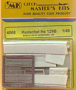 Henschel Hs-129B exterior set (designed to be used with Hasegawa and Revell kits)