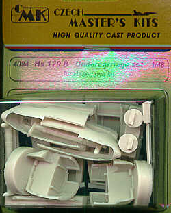 Henschel Hs-129B undercarriage (designed to be used with Hasegawa and Revell kits)