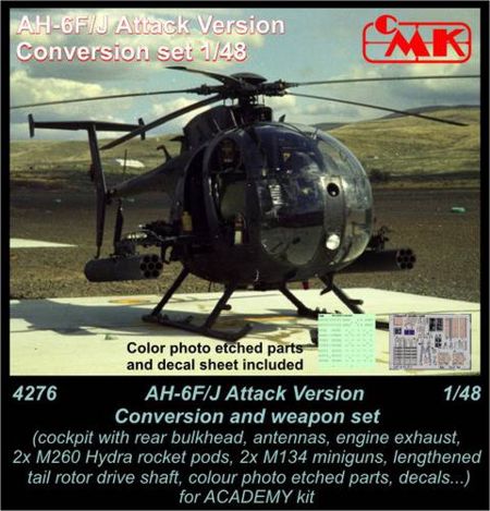 AH-6F/AH-6J Little Bird (Attack) Conversion and weapon set (designed to be used with Academy kits) USA, modern