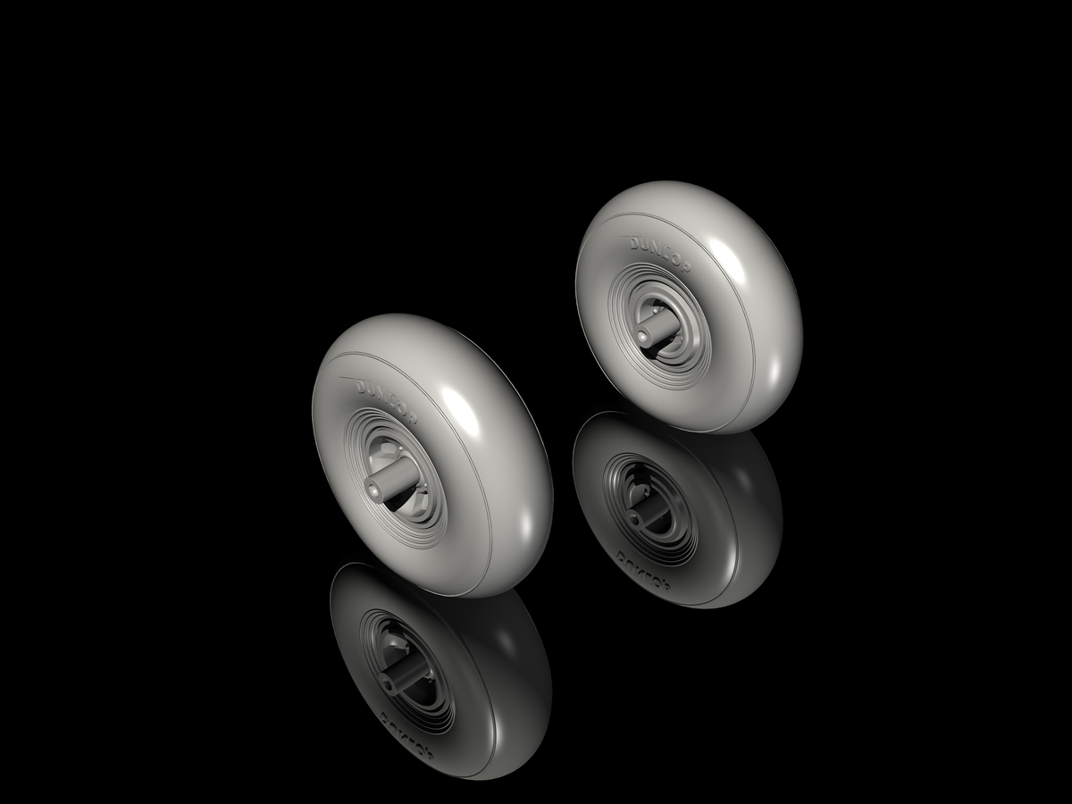 Bristol Blenheim Mk.IMk.IF main wheels (designed to be used with Airfix kits)