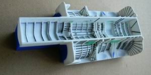 BAC TSR-2 – undercarriage set. Set contains new undercarriage wheel bay paint mask and doors, wheels and bomb-bay interior (designed to be used with Airfix kits)