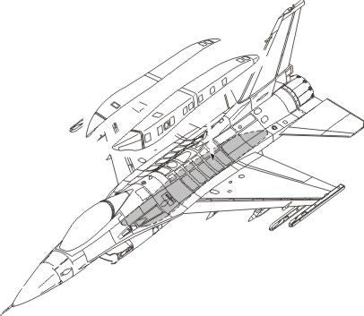 Lockheed-Martin F-16C Conformal Fuel Tank armament set (designed to be used with Academy and Hasegawa kits)