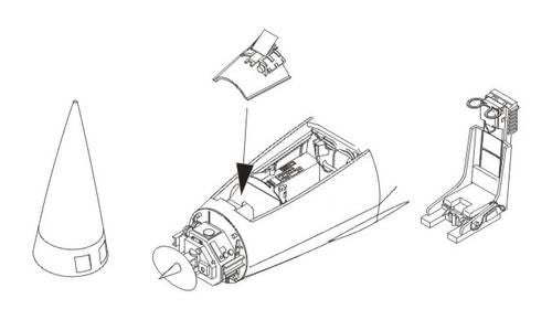 Lockheed F-104G Starfighter Interior set (designed to be used with Revell kits)