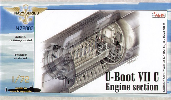 Type VIIc U-Boat engine section (designed to be used with Revell kits) (U-Boot/U-Boat/U Boat/U Boot/Submarines)