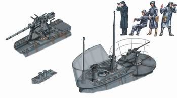 Type VIIc U-Boat exterior set (designed to be used with Revell kits) (U-Boot/U-Boat/U Boat/U Boot/Submarines)