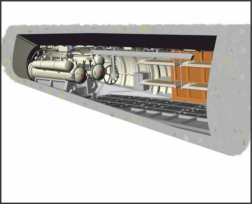 Type IXC rear torpedo section and crew bunks [designed to be used with Revell kits) (U-Boot/U-Boat/U Boat/U Boot/Submarines]