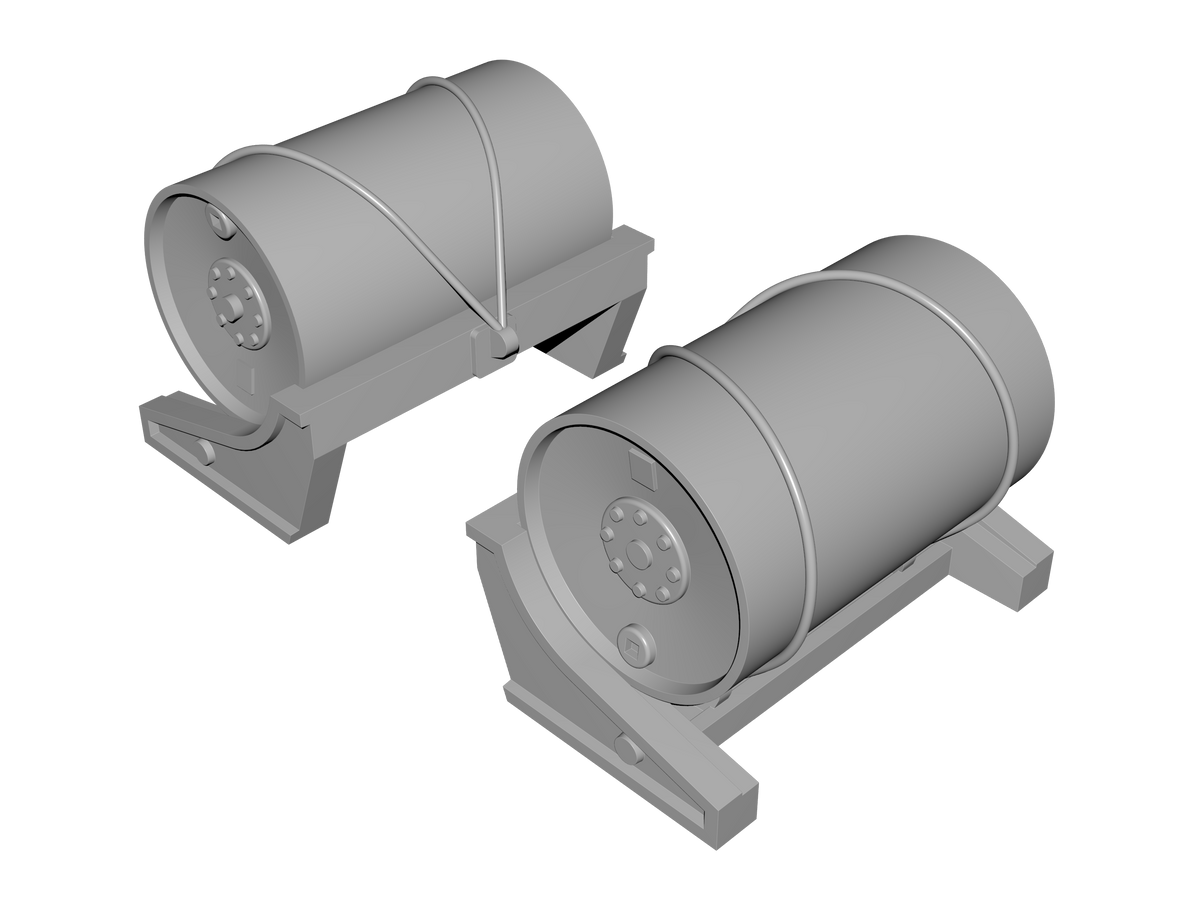PT-109 Patrol Torpedo Boat Mk.6 Depth Charges (2pcs) (designed to be used with Revell kits)