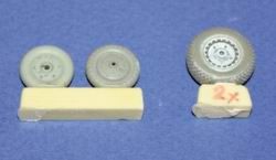 Messerschmitt Me-262A/Me-262B wheels (designed to be used with Tamiya kits)