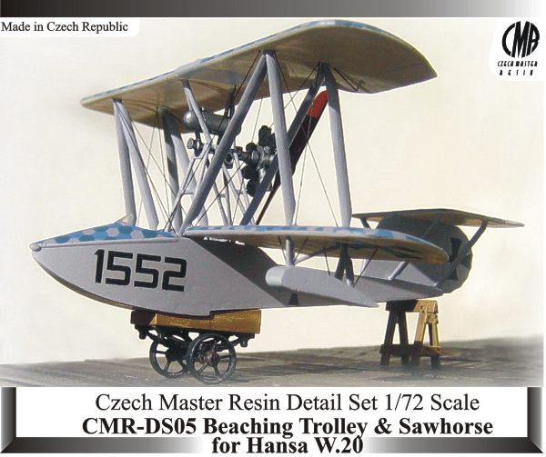 Beaching Trolley for Hansa-Brandenberg W.20 flying boat. (designed to be used with Czech Master Resin kits) (Hansa W.20/2]