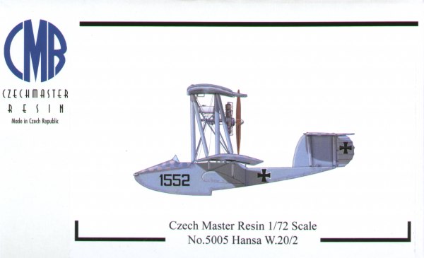 Hansa-Brandenberg W.20/2 flying boat. Now with decals! (Also available to buy separately CMR-DS05 Beaching Trolley for this kits)