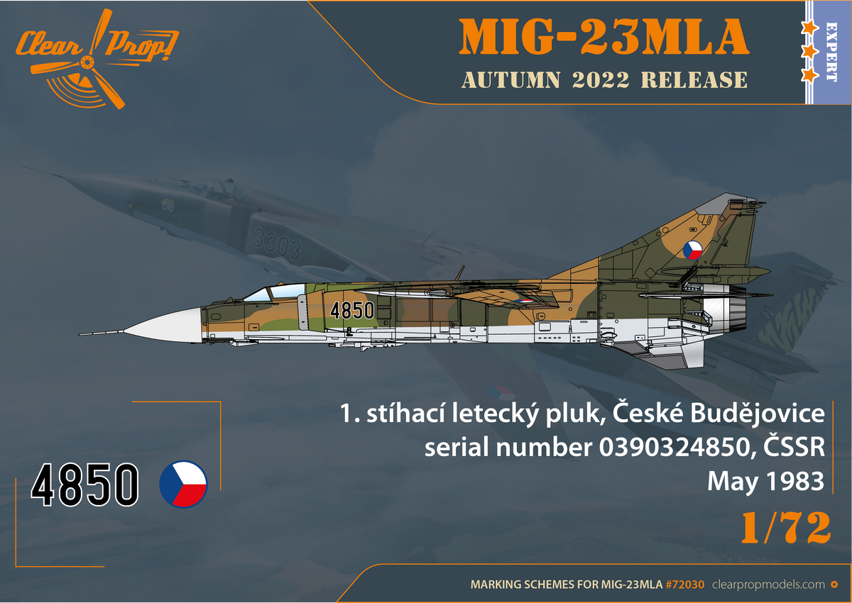 Mikoyan MiG-23MLA Flogger-G Expert kit (includes CPW7201)